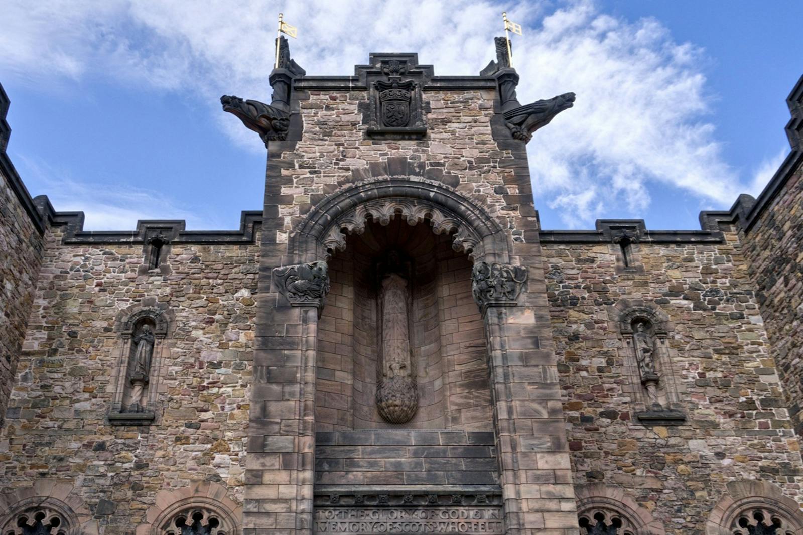 Edinburghin linna lähikuvana